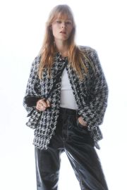 Boucl Jacket - Blackplaid - Ladies HampM US at H&M